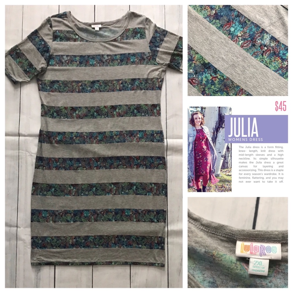 LuLaRoe Julia Dress Size XL